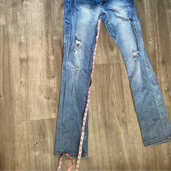 Blank NYC Distressed Boot Cut Jeans Blue 28 - Picture 3 of 6